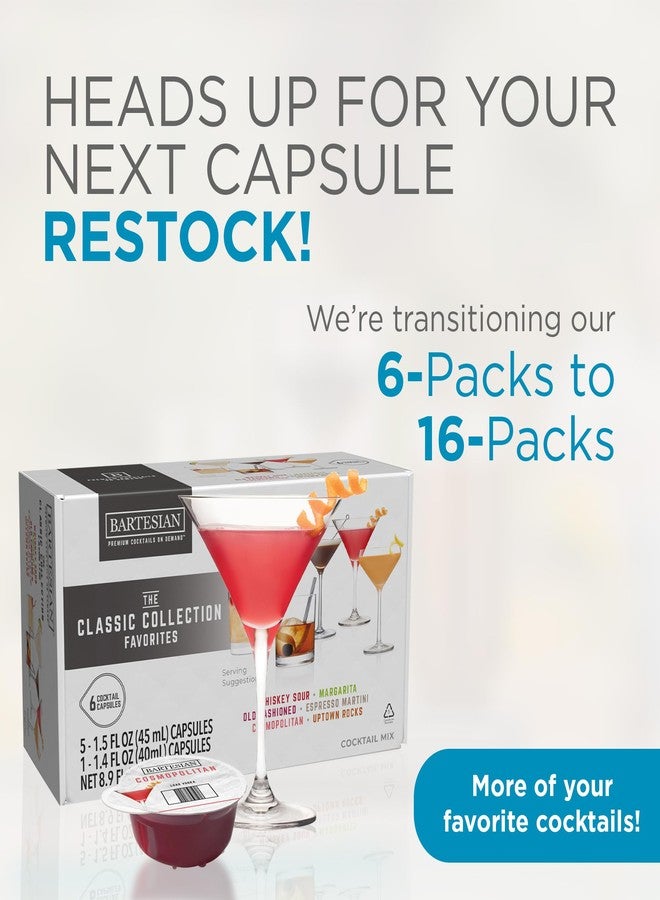 Bartesian The Classic Collection Capsules, Variety Pack of 6 for Bartesian Premium Cocktail Maker (55524) - Image 2